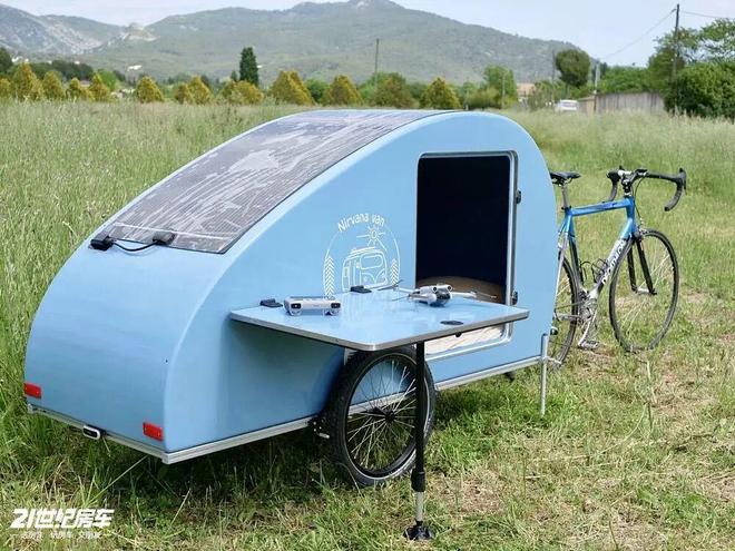 浪漫！Nirvana Van自行车移动小窝新葡京娱乐29万元起54kg水滴房车的法式(图5)