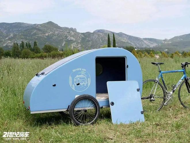 浪漫！Nirvana Van自行车移动小窝新葡京娱乐29万元起54kg水滴房车的法式(图6)