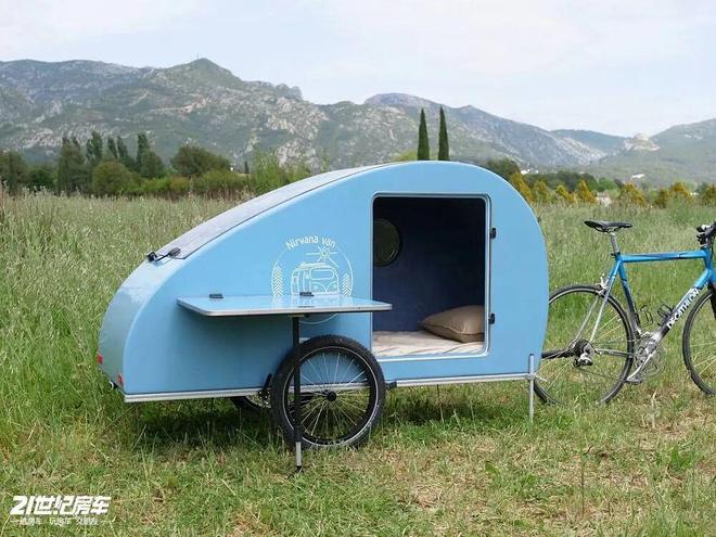 浪漫！Nirvana Van自行车移动小窝新葡京娱乐29万元起54kg水滴房车的法式(图10)